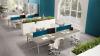 Bench 4 postes YES SOFT coins arrondis pieds métal
