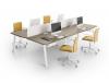 Bench 4 postes YES SOFT coins arrondis et tiroirs