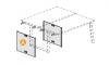 Bench 4 postes YES SOFT coins arrondis et tiroirs