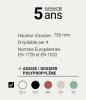 Table Haute Arche et 4 Chaises Hautes