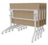 Table à plateau rabattable SOFT et roulettes KYTE P80 