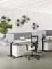 Bureau réglable en hauteur à manivelle NOBU