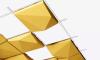 Dalles acoustiques CUBO diamant pour faux plafond 