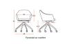 Fauteuil NANI 4 Branches sur Roulettes
