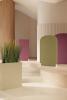 Cloison acoustique arrondie SPATIA sur pieds 