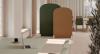 Cloison acoustique arrondie SPATIA sur pieds 