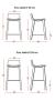 Tabouret Haut VITA Pieds Bois pour Table 90 cm 