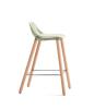 Tabouret Haut Pieds Bois ABRIL Bas Dossier 