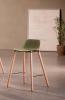 Tabouret Haut Pieds Bois ABRIL Bas Dossier 