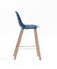 Tabouret haut pieds bois ABRIL avec haut dossier 