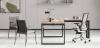 Bureau avec Retour V-NEXT pieds fermés