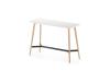 Table haute TIMBER angles arrondis pieds bois