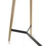 Table haute TIMBER pieds bois plateau KOMPRESS