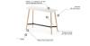 Table haute TIMBER pieds bois plateau KOMPRESS