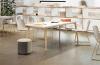 Table de Réunion TIMBER pieds bois angles arrondis