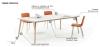 Table de Réunion TIMBER pieds bois angles arrondis
