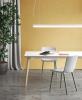 Table de Réunion TIMBER pieds bois angles arrondis