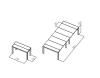 Console extensible CONVIVIO avec rallonges