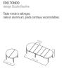 Table ronde extensible EDO bois avec rallonges