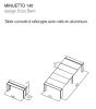 Table extensible MINUETTO avec rallonges
