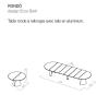 Table ronde extensible RONDO bois avec rallonges