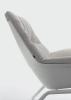 Fauteuil rembourré STAY lounge avec coque