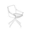 Fauteuil de Réunion JERA base pivotante