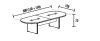 Table de Réunion TAK Ovale 300