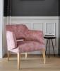 Fauteuil Lounge LENA Pieds Bois