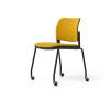 Chaise MATCH 3 Tapissée sur Roulettes 