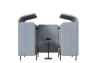 Cabine Acoustique AUGUST Workbay 4 Places avec Table