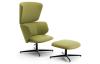 Fauteuil lounge ALISE avec repose pieds