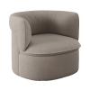 Petit Fauteuil Rond design OKO Capitonné