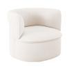 Petit Fauteuil Rond design OKO Capitonné