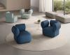 Fauteuil design KLIPPER unicolore ou bicolore
