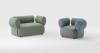 Fauteuil design KLIPPER unicolore ou bicolore