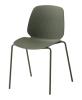 Chaise OSWELL polypro design pieds métal couleurs