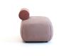Pouf NODO 80 avec Dossier à Droite ou à Gauche
