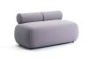 Pouf Rectangle NODO avec 2 Dossiers