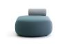 Pouf NODO assise péninsule avec dossier