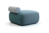 Pouf NODO assise péninsule avec dossier