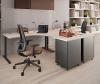 Ensemble de 2 Bureaux SOFIANE avec Caissons HB