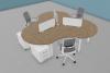 Marguerite 3 Postes EXPRIM Convivialités et Caissons