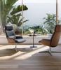 Fauteuil lounge REVER dossier Noyer