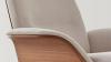 Fauteuil lounge REVER dossier Noyer