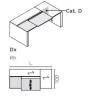 Bureau de Direction Bois ONO avec VDF Simili