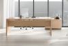 Bureau ASSET avec profil métal et Desserte L90