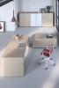 Bureau ASSET avec profil métal et Desserte L140