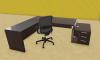 Bureau de Direction ASSET avec Retour Verre et Caisson