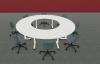 4 Tables Rabattables POP FOLDING Quart de Rond